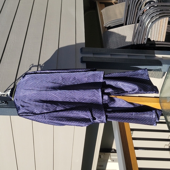 Gilligan & O'Malley Navy Blue & Olive Green Polka-dot Sleepwear Pajama Set Sz L - Picture 9 of 11